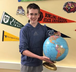 O'Connor- National Geographic Bee State Semifinalist 2017