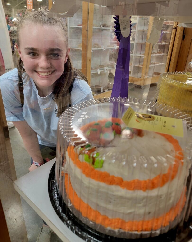 Sydney Gibson with Cake